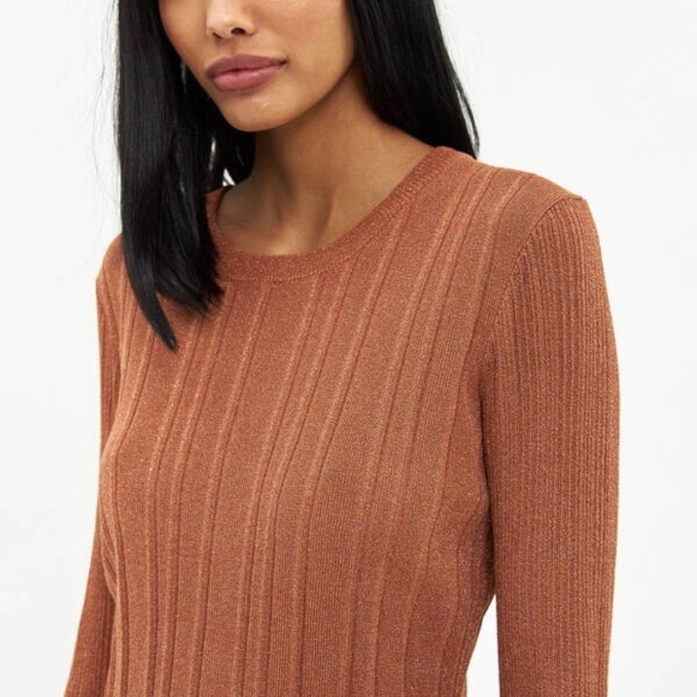 Farrow Ribbed Metallic Knit Top - Picture 3 of 3